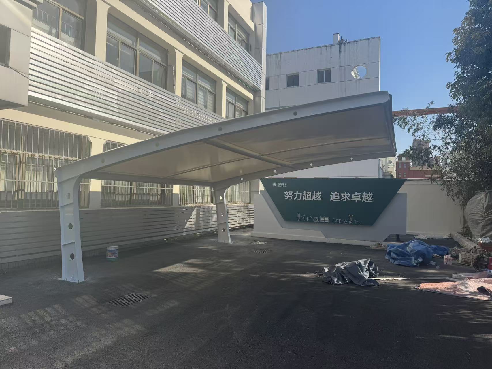 河西膜结构车棚