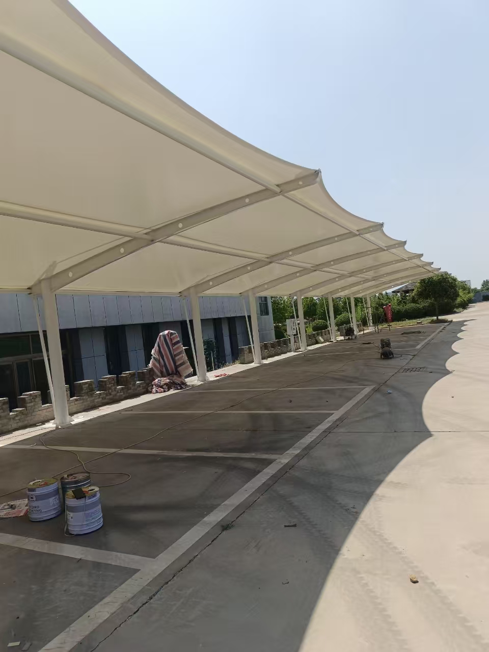 充电桩膜结构车棚